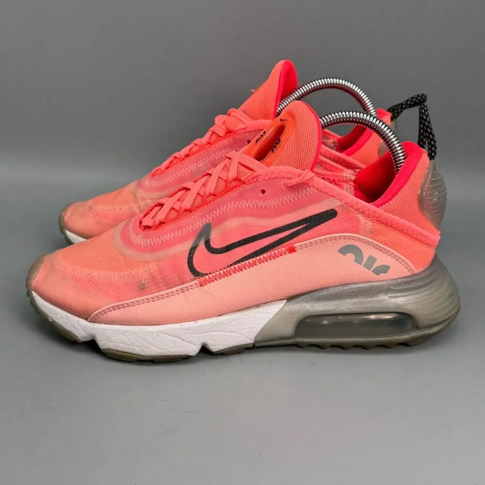 Nike Air Max 2090 Womens 8.5 Lava Glow Lace Low Running Athletic Sneakers Shoes